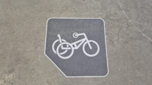 Duofiets parkeerplaats symbool